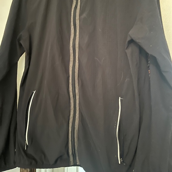 Women's Under Armour Lightweight Zip Up Jacket Black w reflectors - Picture 4 of 7